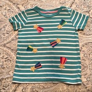 Mini Boden star embroidered tshirt, size 5-7Y